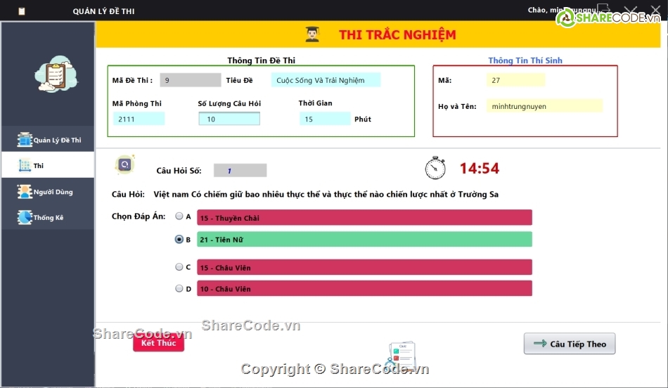 Code phần mềm quản lý,Chương trình thi trắc nghiệm,source code trắc nghiệm java,Code thi trắc nghiệm,full code trắc nghiệm,code trắc nghiệm java